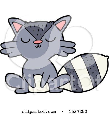 Cute Cartoon Raccoon by lineartestpilot