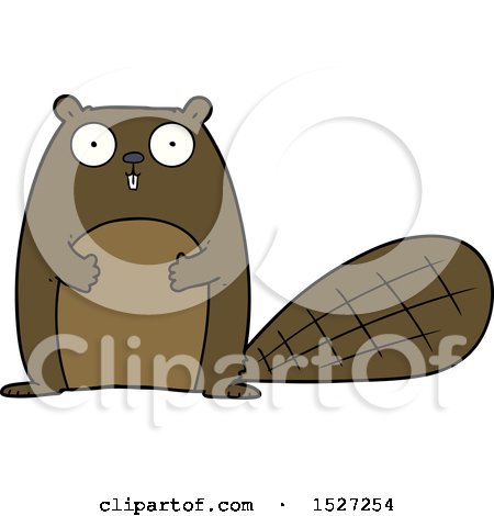 Cartoon Beaver by lineartestpilot