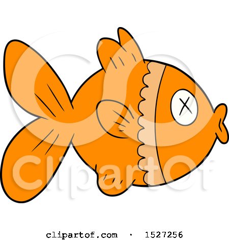 Cartoon Goldfish by lineartestpilot