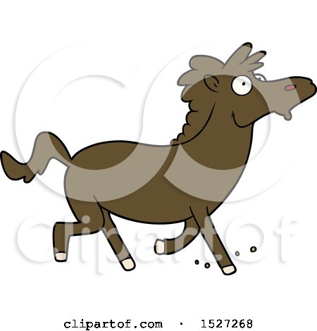 Cartoon Running Horse by lineartestpilot