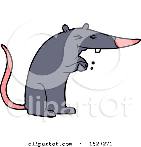 Cartoon Sneaky Rat by lineartestpilot