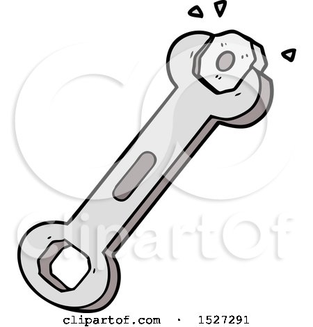 Cartoon Spanner Turning Nut by lineartestpilot
