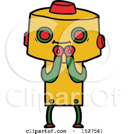 Cartoon Robot by lineartestpilot