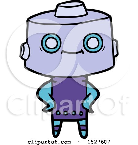 Cartoon Robot by lineartestpilot