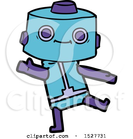 Cartoon Robot by lineartestpilot