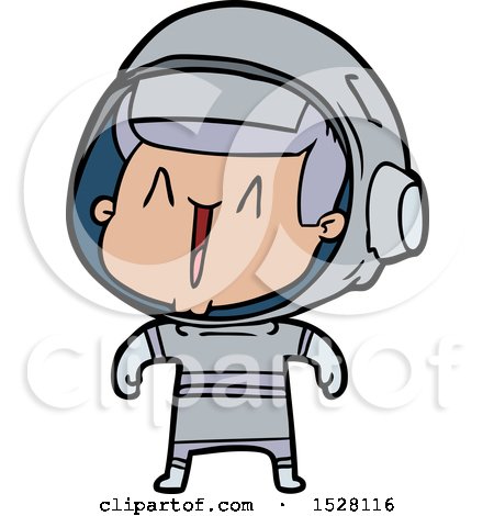 Cartoon Astronaut Man by lineartestpilot