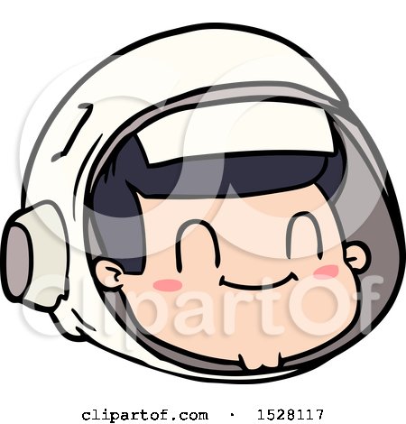 Cartoon Astronaut Face by lineartestpilot