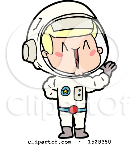 Singing Cartoon Astronaut by lineartestpilot