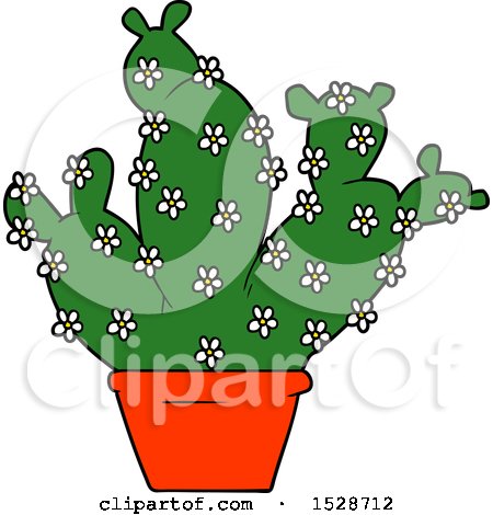 Cartoon Potted Cactus by lineartestpilot