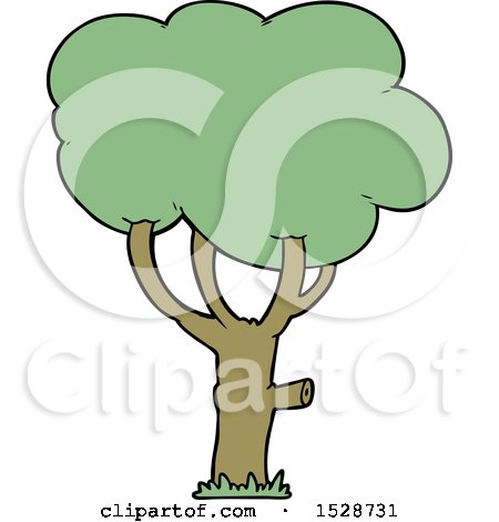 Cartoon Tree by lineartestpilot