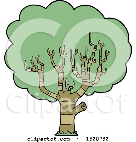 Cartoon Tree by lineartestpilot