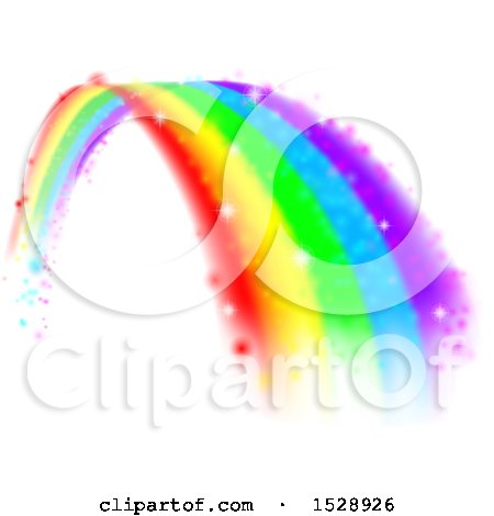 Clipart of a Magical Colorful Rainbow Arch - Royalty Free Vector Illustration by AtStockIllustration