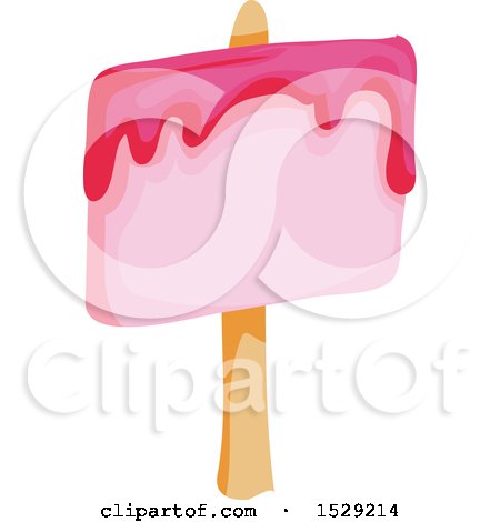 Clipart of a Pink Sweet Sign - Royalty Free Vector Illustration by BNP Design Studio