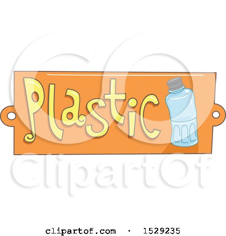 Clipart of a Plastic Recycling Label - Royalty Free Vector Illustration by BNP Design Studio