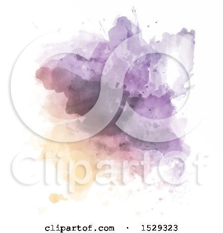 Clipart of a Watercolor Painted Background - Royalty Free Vector Illustration by KJ Pargeter