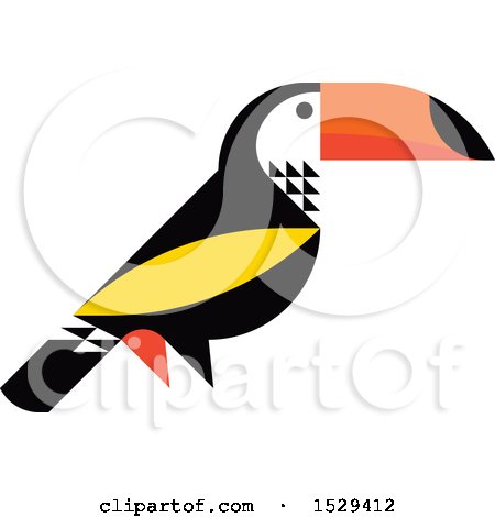 Clipart of a Toucan Bird - Royalty Free Vector Illustration by elena