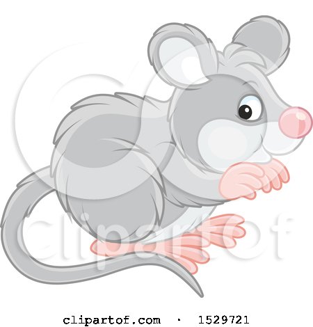 Clipart of a Cute Mouse - Royalty Free Vector Illustration by Alex Bannykh