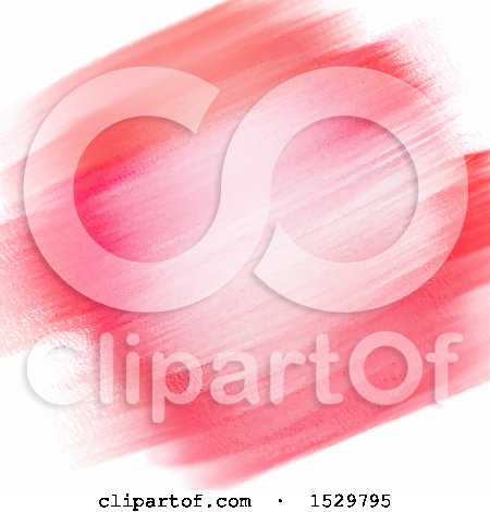 Clipart of a Pink and Red Watercolor Paint Background - Royalty Free Vector Illustration by KJ Pargeter