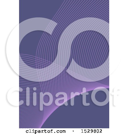 Clipart of a Purple Mesh Wave Background - Royalty Free Vector Illustration by KJ Pargeter