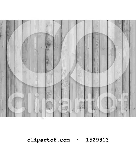 Clipart of a Gray Wood Panel Background - Royalty Free Vector Illustration by KJ Pargeter