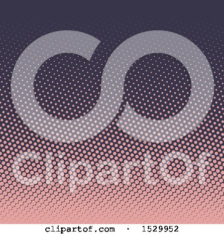 Clipart of a Gradient Halftone Dots Background - Royalty Free Vector Illustration by KJ Pargeter