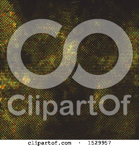 Clipart of a Halftone Dots Background - Royalty Free Vector Illustration by KJ Pargeter