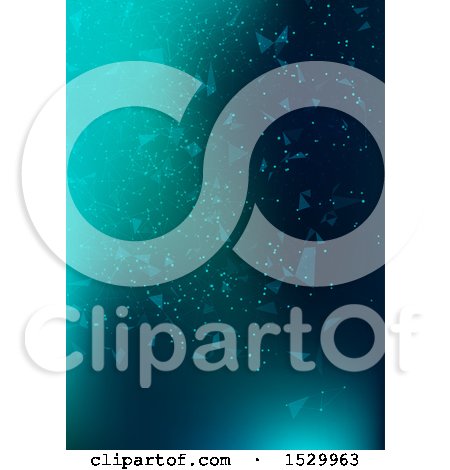 Clipart of a Mesh and Connected Dots Background - Royalty Free Vector Illustration by KJ Pargeter