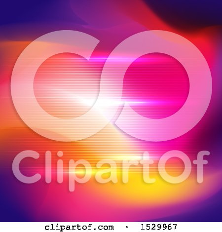 Clipart of a Colorful Motion Blur Painting Background - Royalty Free Vector Illustration by KJ Pargeter