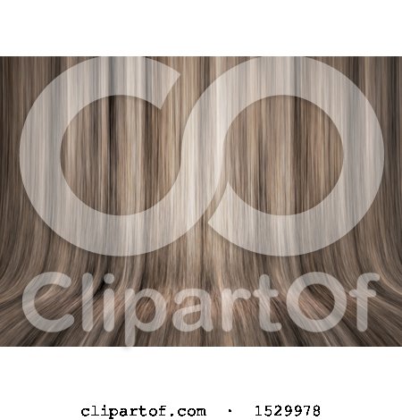 Clipart of a 3d Curving Wood Background - Royalty Free Illustration by KJ Pargeter
