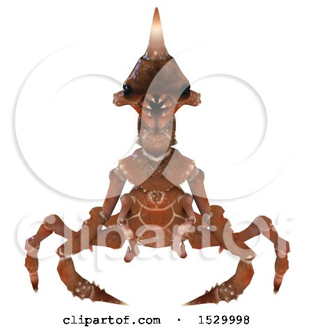 Clipart of a 3d Intimidating Monster or Insect - Royalty Free Illustration by Leo Blanchette