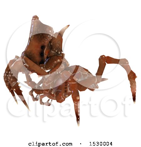 Clipart of a 3d Monster or Insect - Royalty Free Illustration by Leo Blanchette