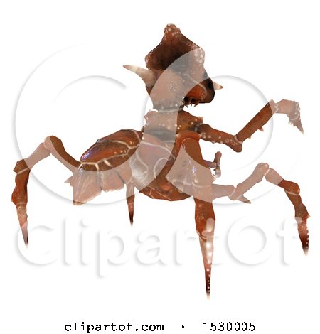 Clipart of a 3d Monster or Insect - Royalty Free Illustration by Leo Blanchette