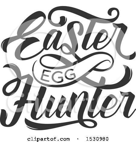Clipart of an Easter Egg Hunter Design - Royalty Free Vector Illustration by Vector Tradition SM