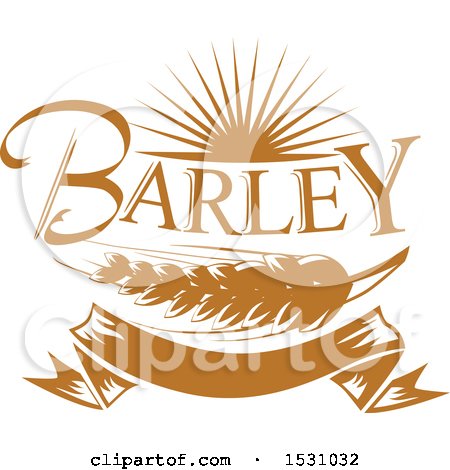 Clipart of a Brown Barley Design - Royalty Free Vector Illustration by BNP Design Studio