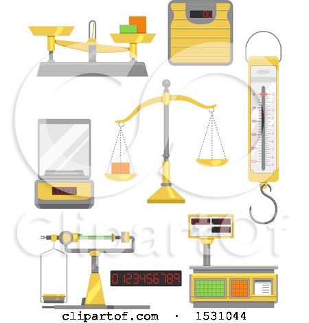 Clipart of Measuring Tools - Royalty Free Vector Illustration by BNP Design Studio