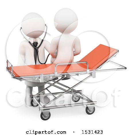 free clipart patient on a gurney