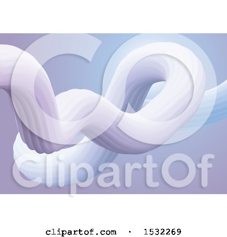 Clipart of a 3d Abstract Fluid Design - Royalty Free Vector Illustration by KJ Pargeter
