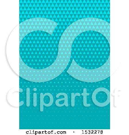 Clipart of a Blue Abstract Geometric Background - Royalty Free Vector Illustration by KJ Pargeter