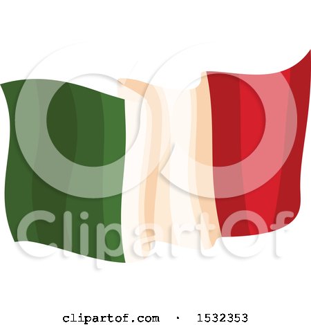 Clipart of a Cinco De Mayo Mexican Flag - Royalty Free Vector Illustration by Vector Tradition SM