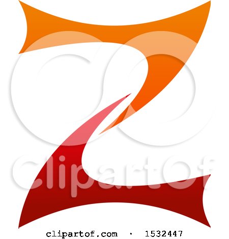 Clipart of a Letter Z Design - Royalty Free Vector Illustration by Vector Tradition SM