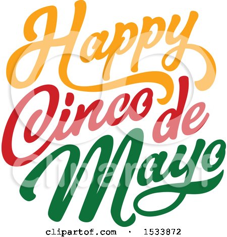 Clipart of a Happy Cindo De Mayo Design - Royalty Free Vector Illustration by Vector Tradition SM