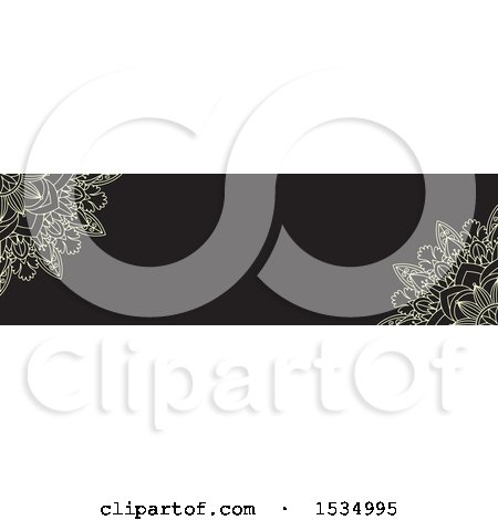 Clipart of a Mandala Banner - Royalty Free Vector Illustration by KJ Pargeter