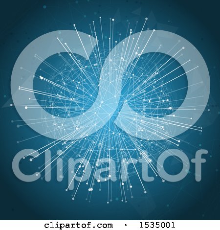 Clipart of a Global Network Background - Royalty Free Vector Illustration by KJ Pargeter