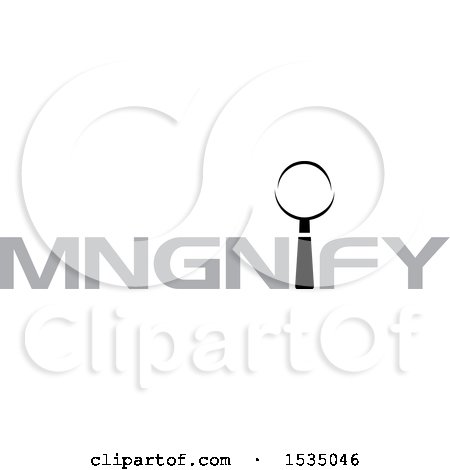 Clipart of a Magnifying Glass Design - Royalty Free Vector Illustration by Lal Perera