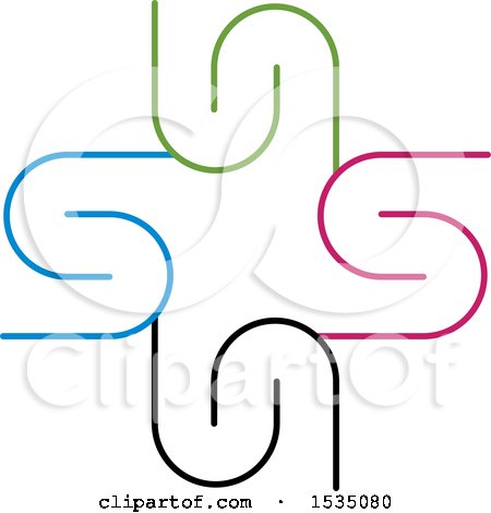 Clipart of a Letter S Design - Royalty Free Vector Illustration by Lal Perera