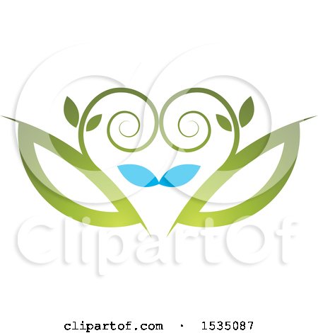 Clipart of a Floral Design - Royalty Free Vector Illustration by Lal Perera