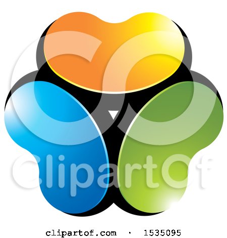 Clipart of a Design with Colorful Beans - Royalty Free Vector Illustration by Lal Perera