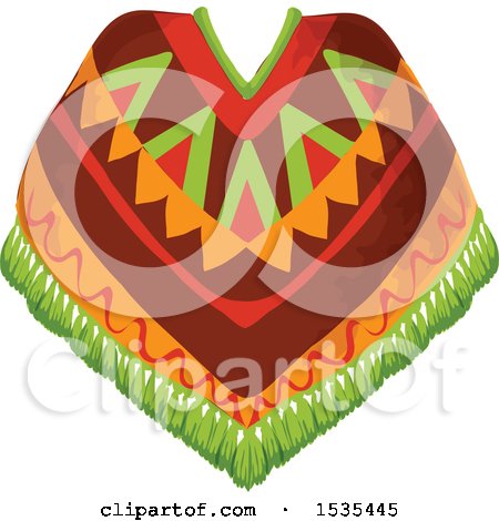 Clipart of a Poncho - Royalty Free Vector Illustration by Vector Tradition SM