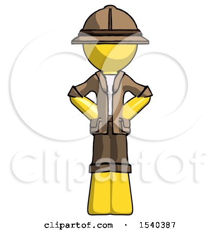 Yellow Explorer Ranger Man Hands on Hips by Leo Blanchette