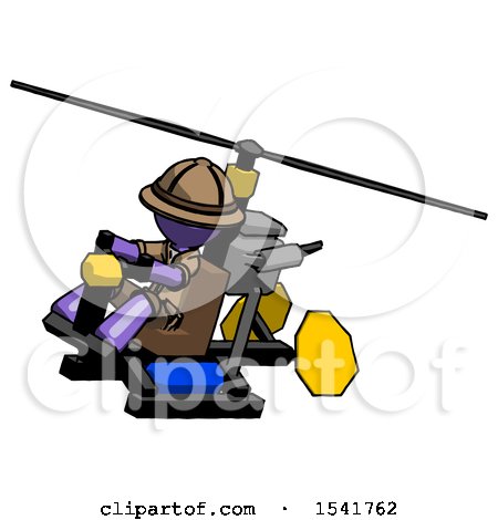 Purple Explorer Ranger Man in Ultralight Aircraft by Leo Blanchette